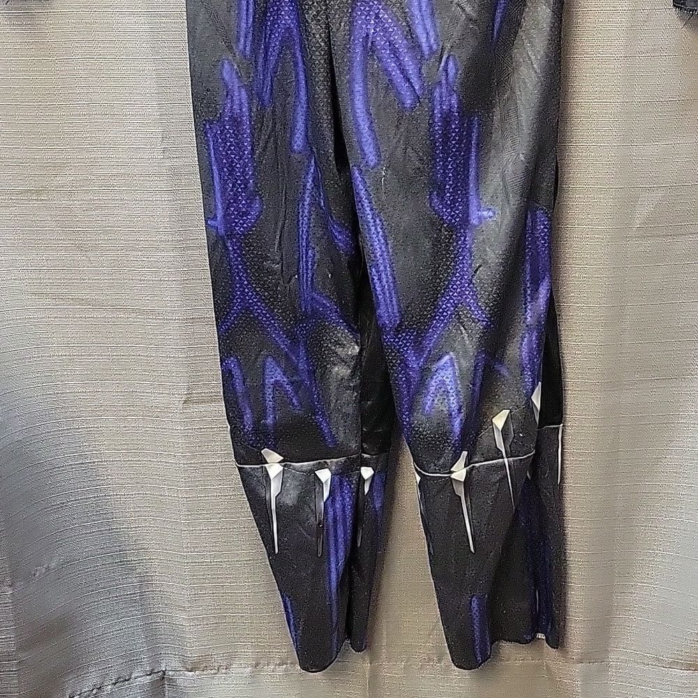Rubies Avengers Black Panther Costume Child Sz large 12-14 Padded Bodysuit+ mask - Picture 3 of 9